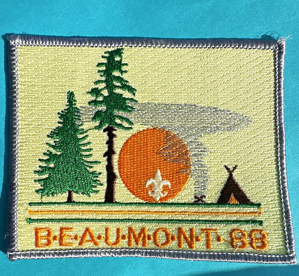 Boy Scouts Beaumont 1988 Camp Patch Embroidered Badge Single Unit
